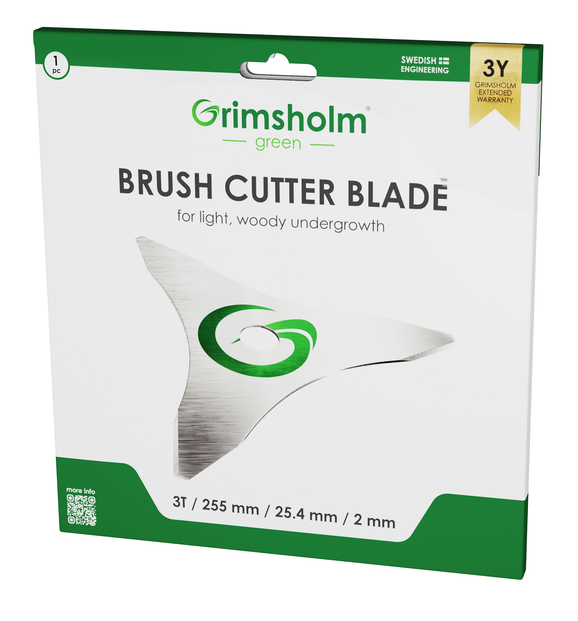 Grimsholm Freischneidemesser 3T 255 /25,4(1")