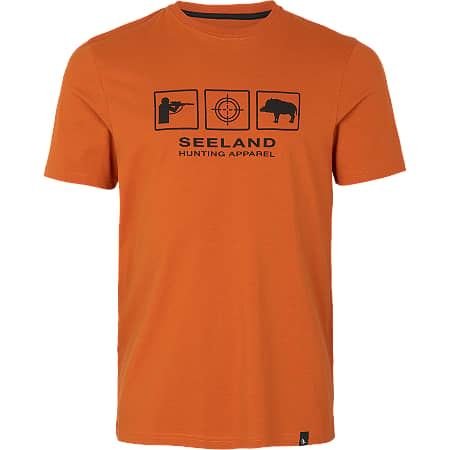 Seeland Lanner T-shirt Herr Gold Flame