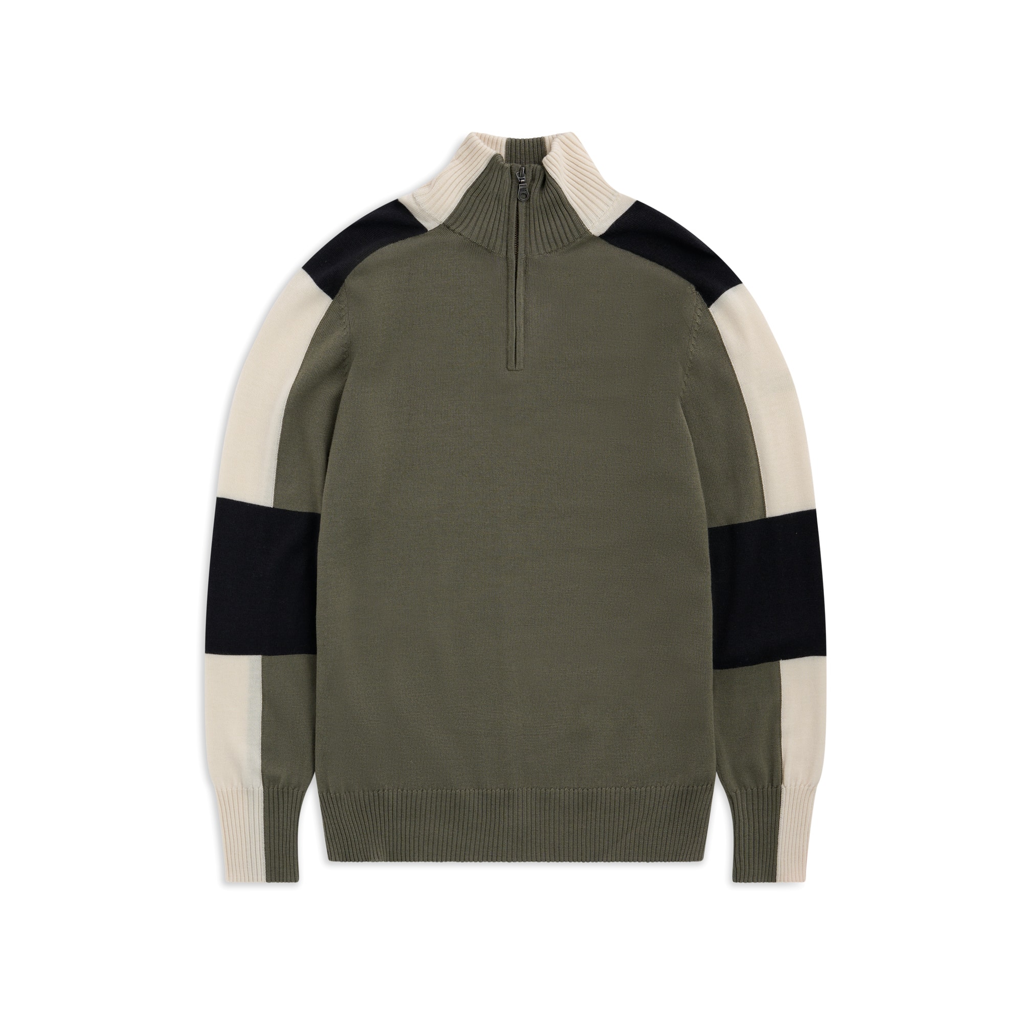 Bergans Lyderhorn Half-Zip Villapaita Miehet Green Mud/Dark Shadow Grey