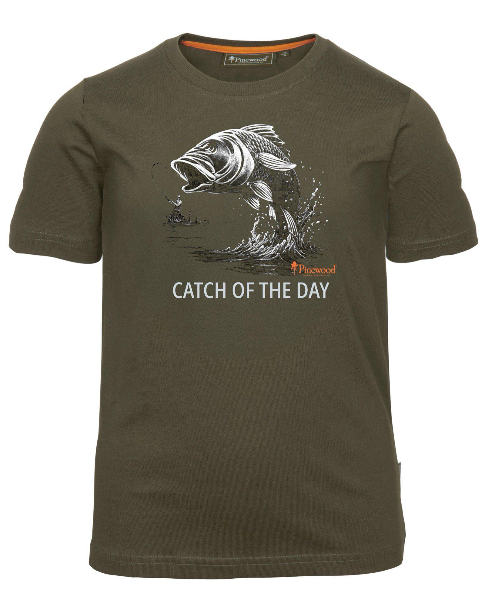 Pinewood Fish T-Shirt Barn Olive