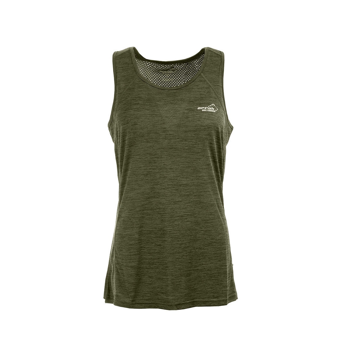Arrak Outdoor Action Func Tank Top Dame Olivengrøn
