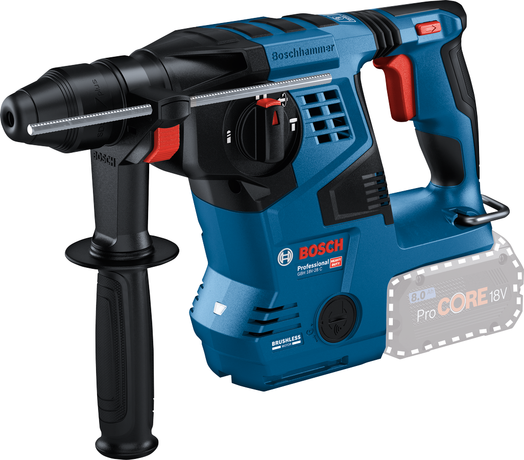 Bosch Hammer drill GBH 18V-28 C without battery and charger L-Boxx