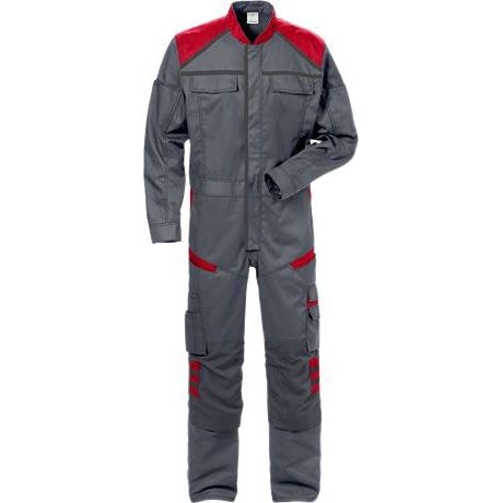 Fristads Overall 8555 STFP Grå/Röd 4XL