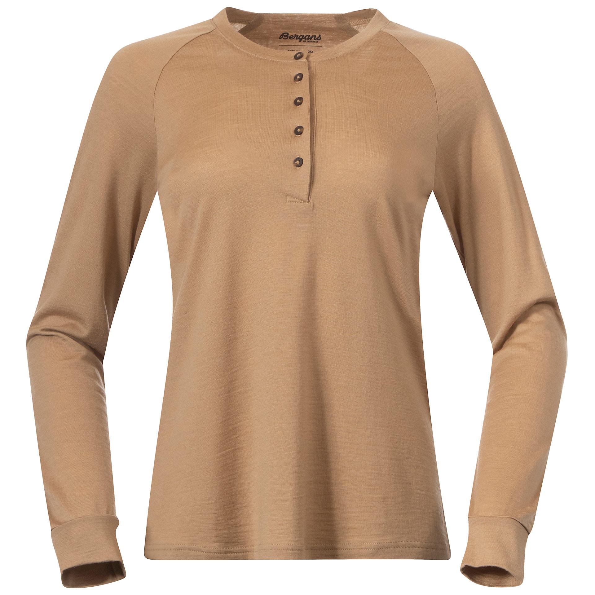 Bergans Lysebu Wool Henley Naisten Warm Sand XS