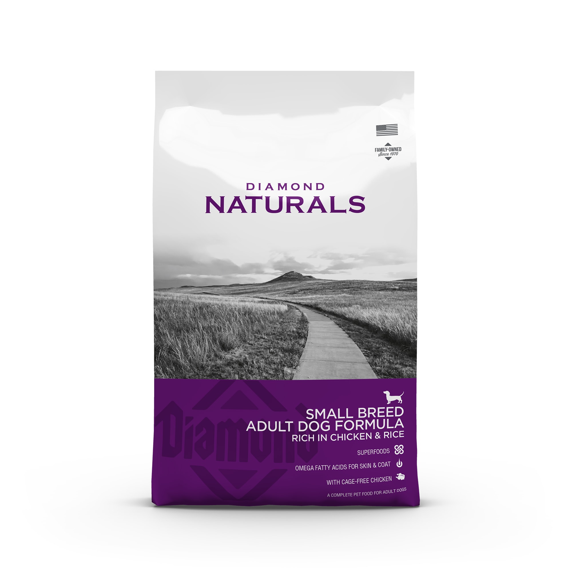 Diamond Naturals Small Breed Adult Dog Chicken& Rice 15kg -