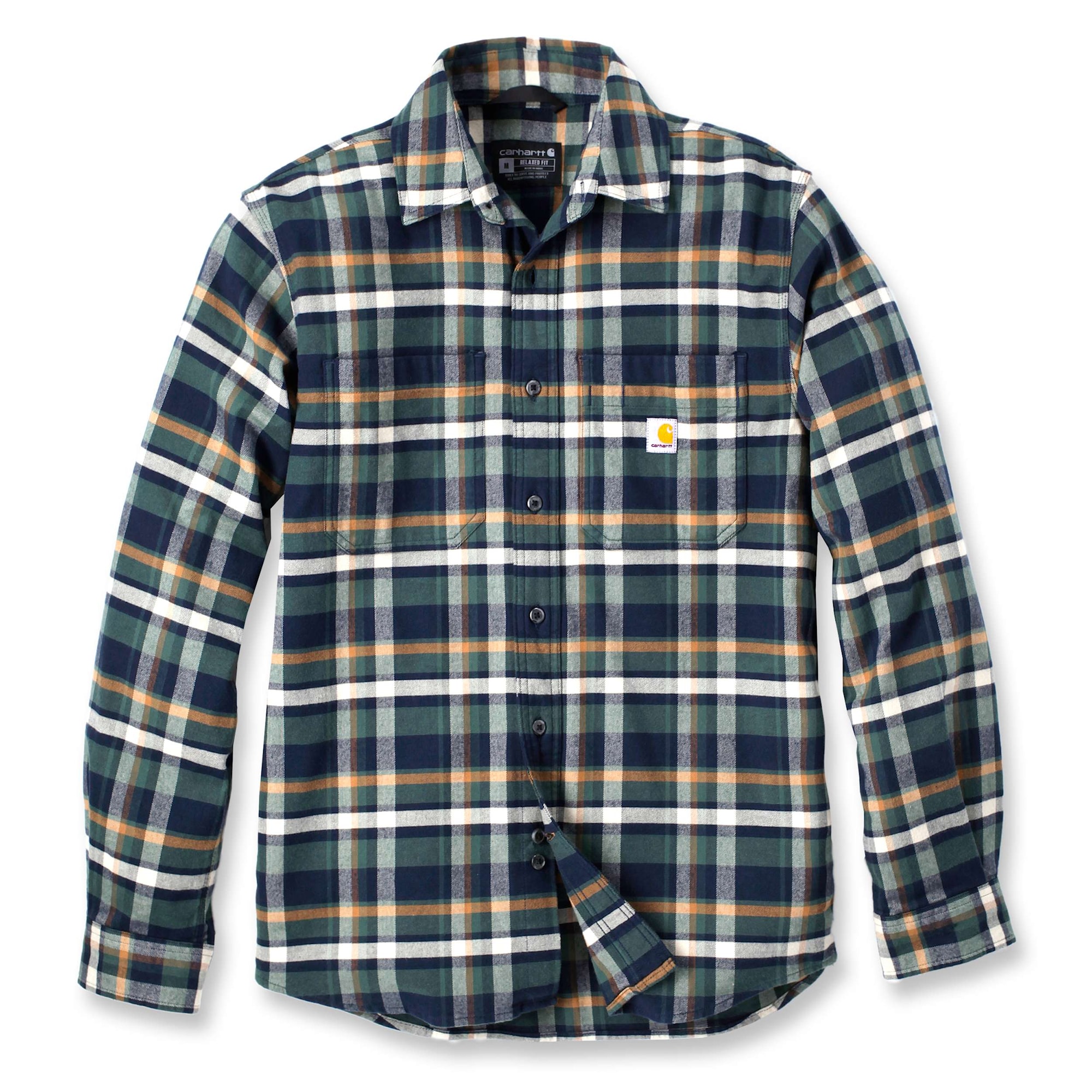 Carhartt plaid Flannelskjorta, Herr, Mörkgrön