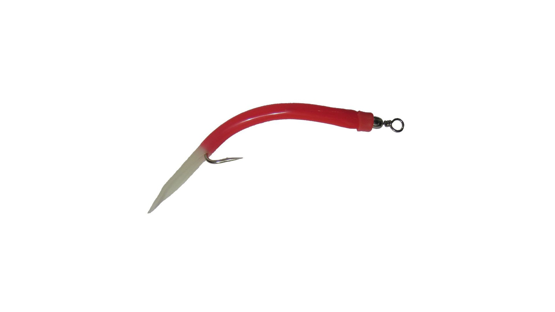 Wiggler Gummi Makk färdigriggad Röd/Lys #8/0 3-pack - 4 för 3 - billigaste på köpet!