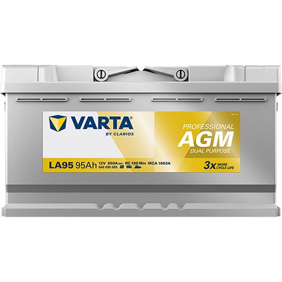 Varta 95Ah Start/förbrukning Professional DP AGM LA95