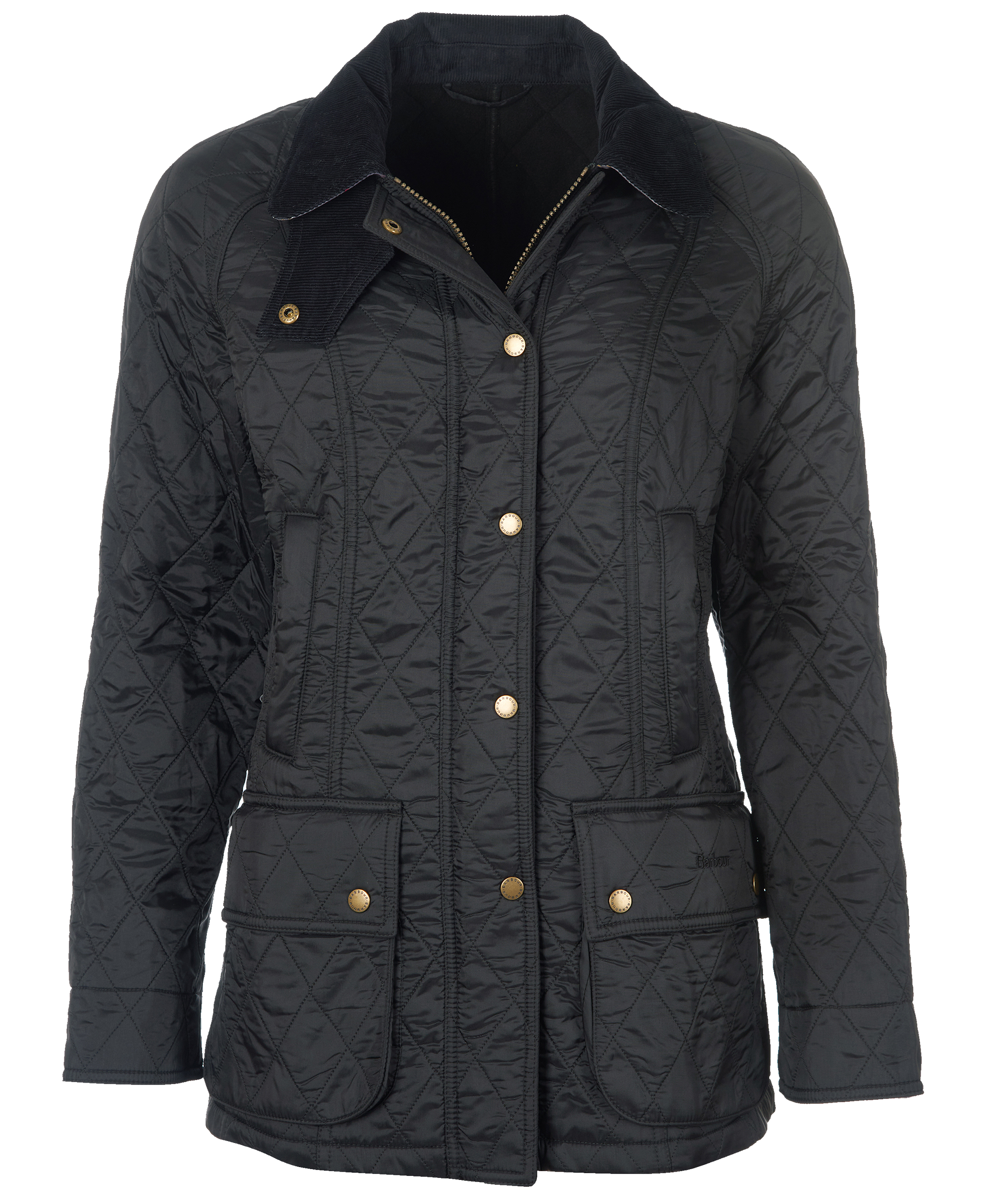 Barbour Beadnell Polarquilt Svart Dam