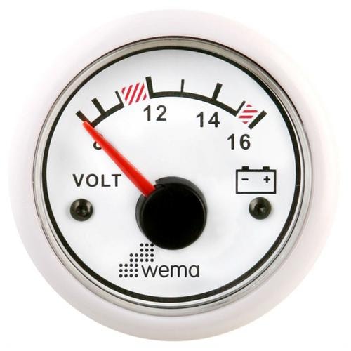 Voltmätare Wema Vit
