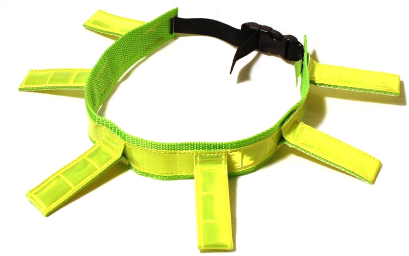 Alac Jakthalsband med flärpar och resår Gul