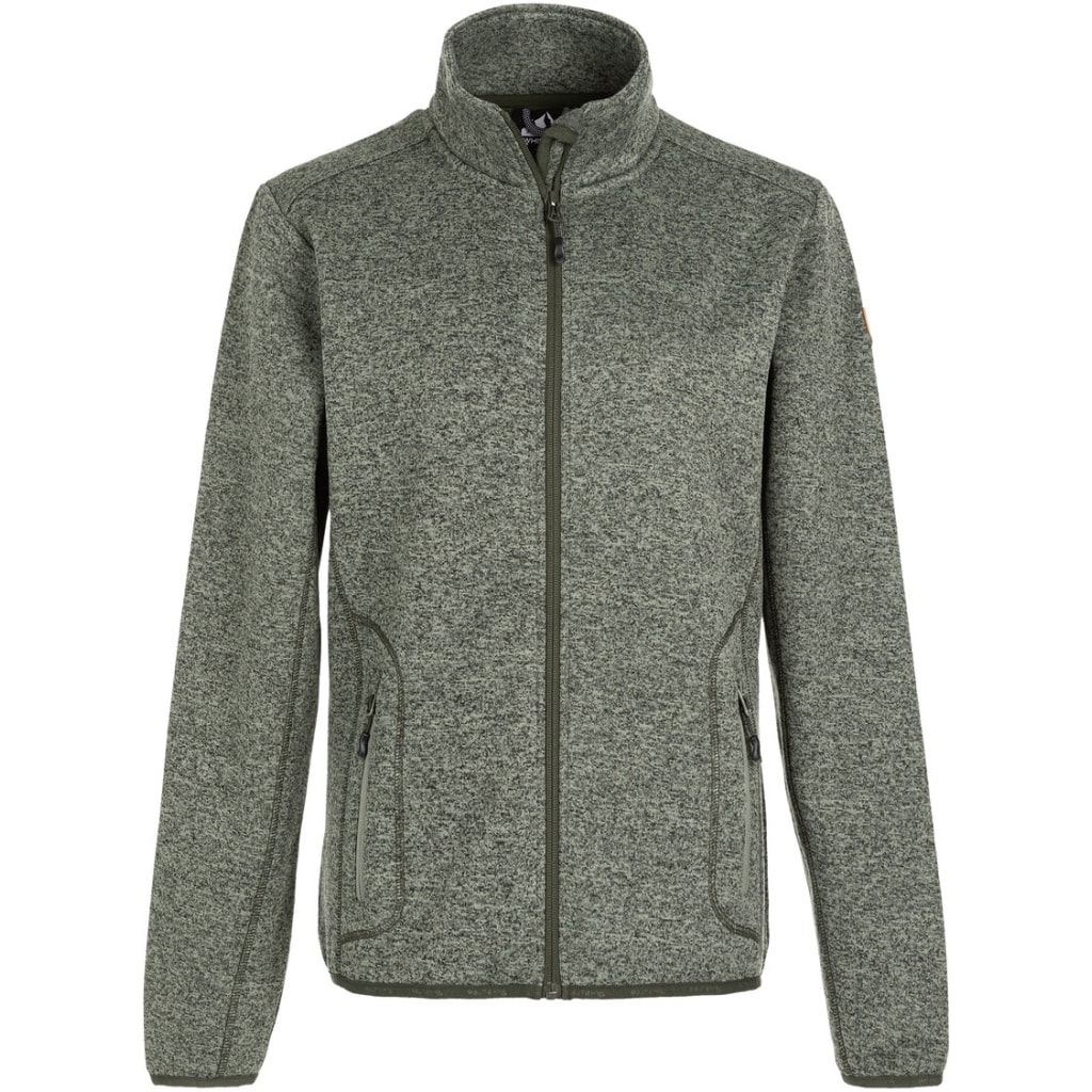 Samani Melange Fleecejacke Agave Green Damen
