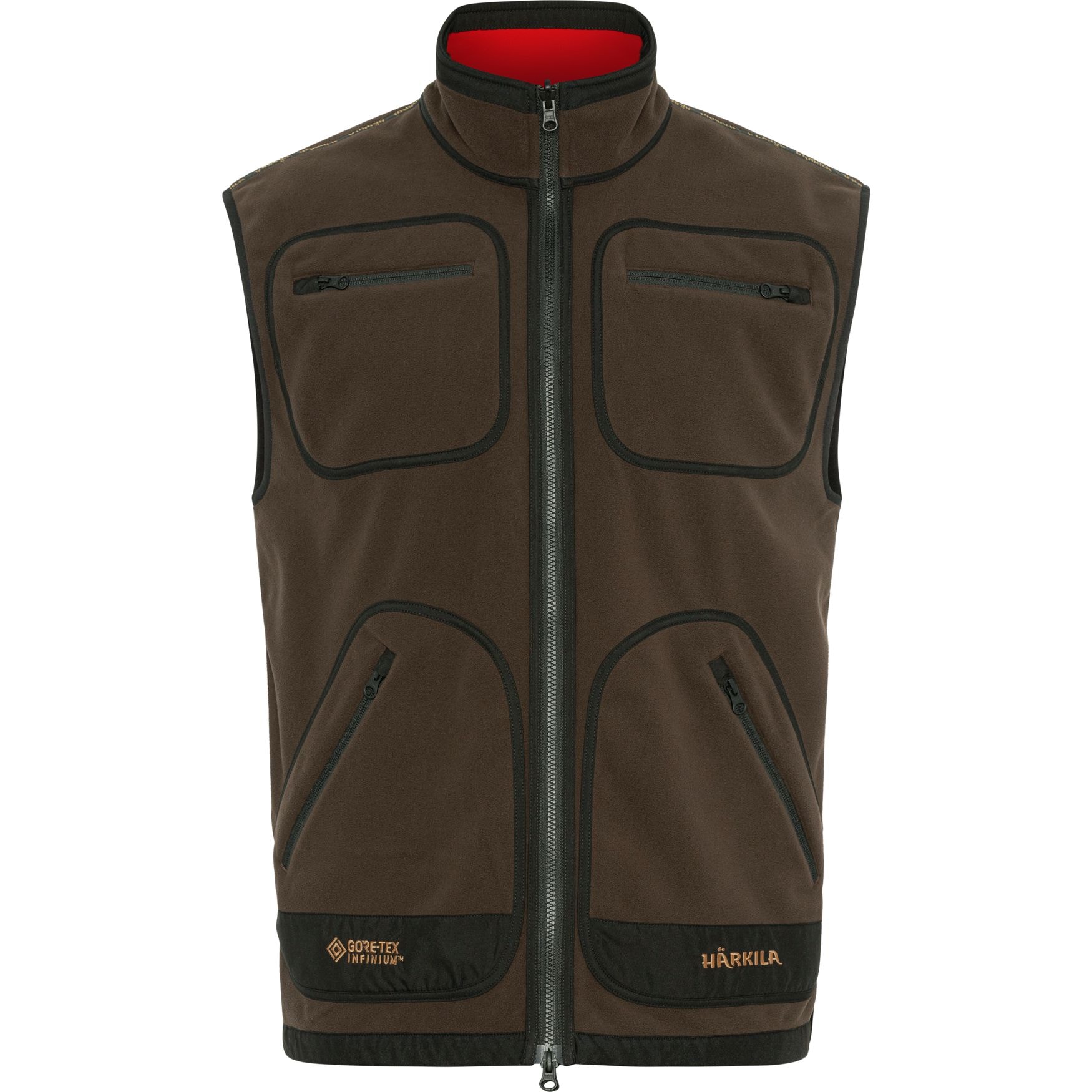 Härkila Kamko fleece väst Brown/Red L