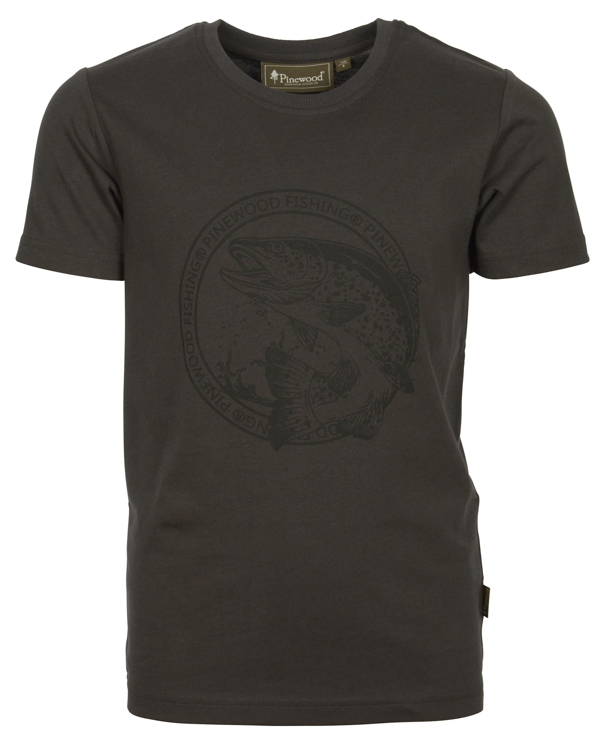Pinewood Salmon T-Shirt Barn Dark Anthracite