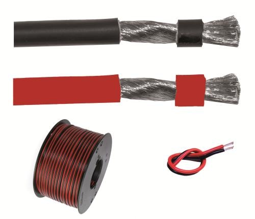 Pro Supply Kabel Svart/Röd 2X1,5mm 50M