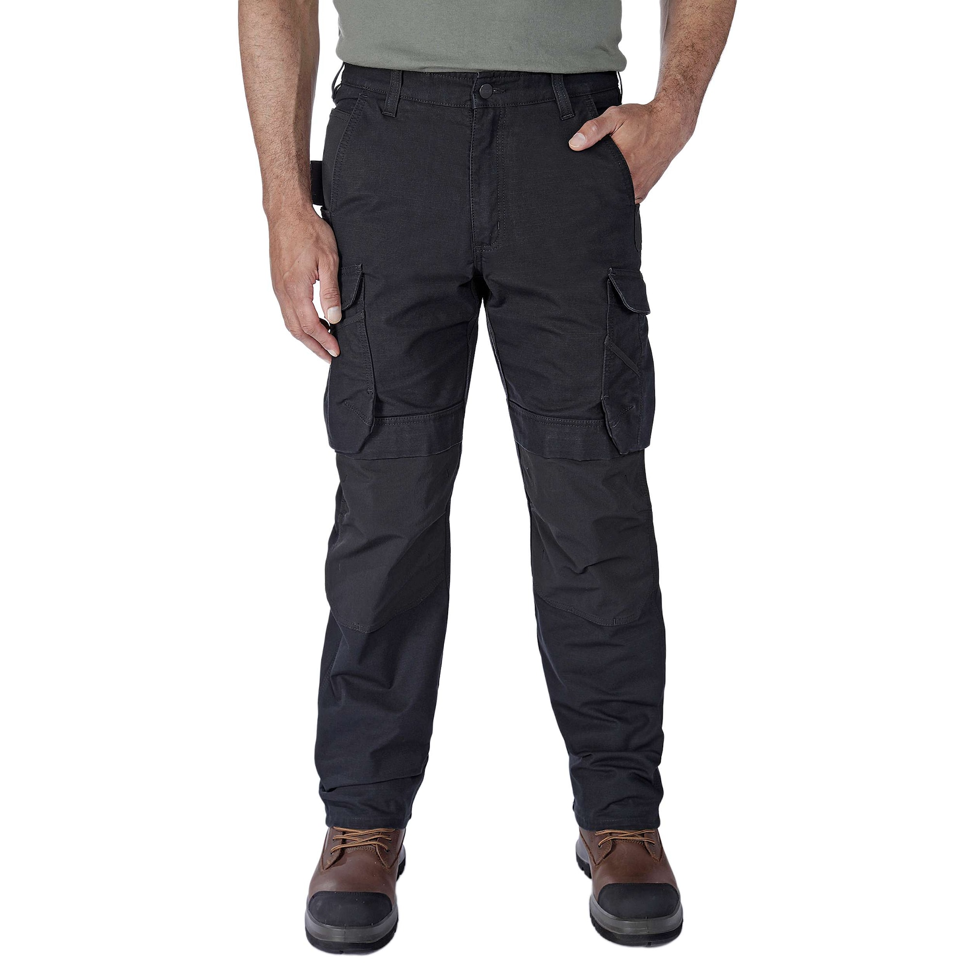 Carhartt Steel Rugged Cargo Work Pants Men Black W38/L30