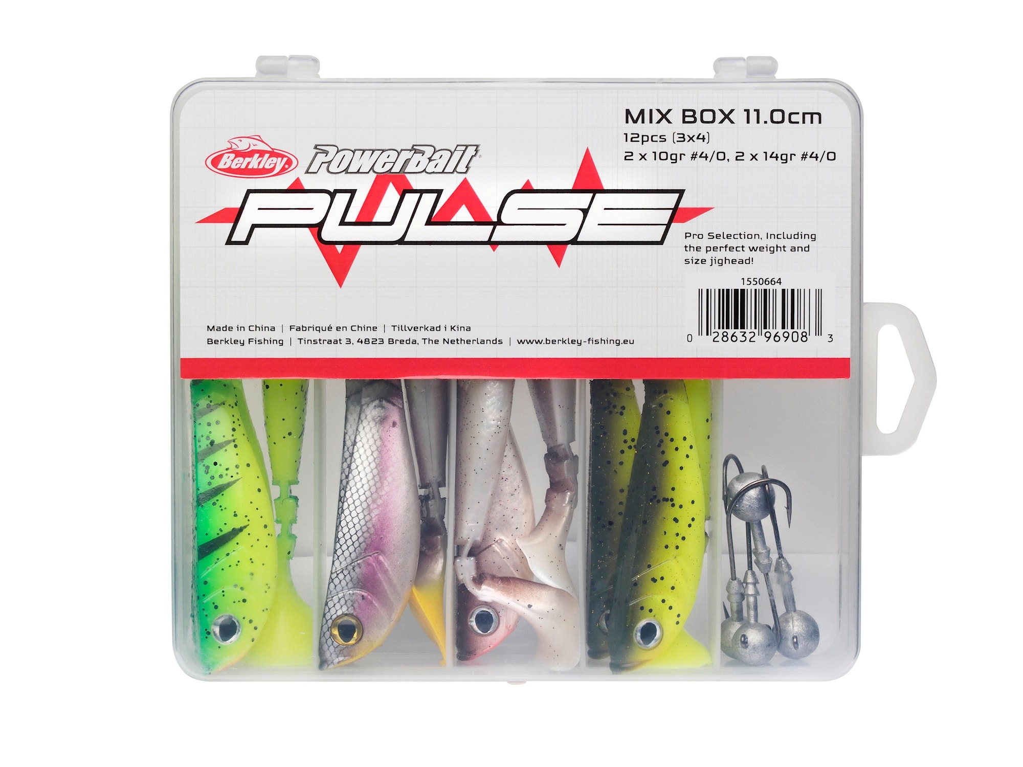 Berkley Betessortiment Pulse Shad Box 11cm incl. Jigheads