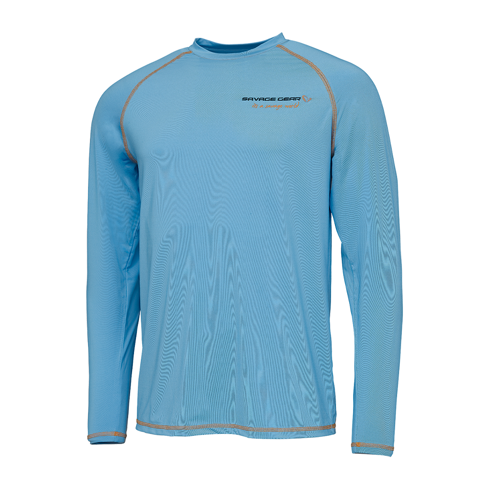 Savage Gear Aqua Uv Long Sleeve Tee Bonnie Blue
