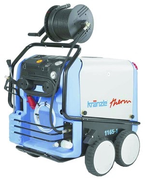 Kränzle varmtvannsvaskemaskin Therm 1165-1 med slangetrommel