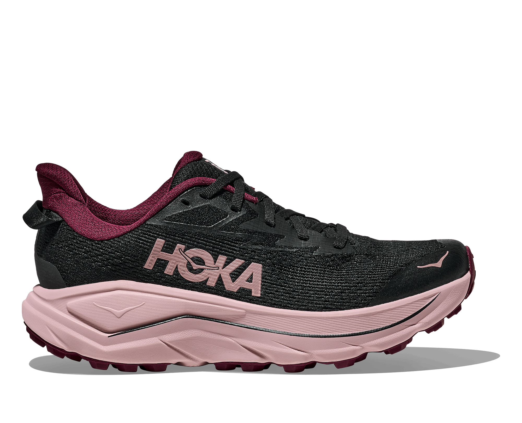 Hoka Challenger 8 juoksu- ja vapaa-ajan kenkä, naisten Musta/Pink Opal