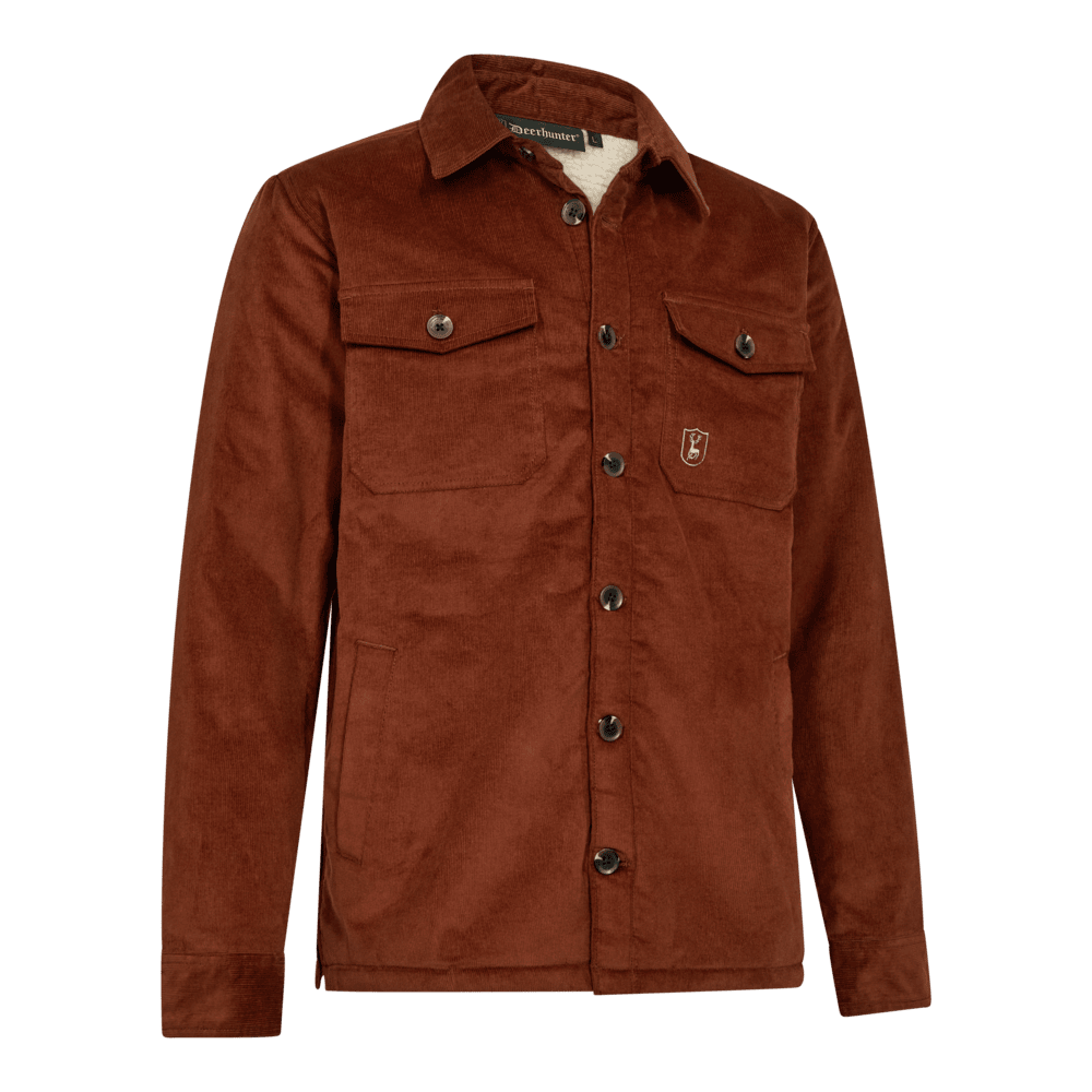 Deerhunter Sherpa Lined Corduroy Jacket Men Rustleaf