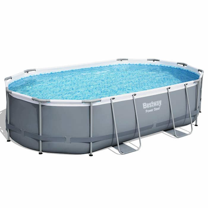 Bestway Ovanmarkpool 4,88 x 3,05 m Power Steel Oval (56448)