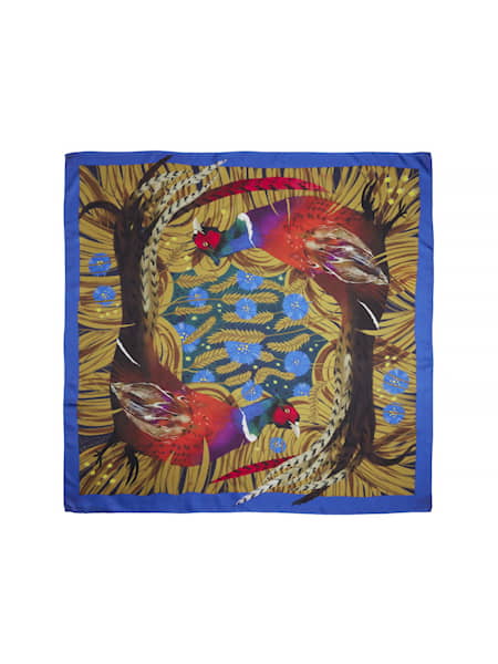 Chevalier Downes Silk Scarf Magical Pheasant One Size