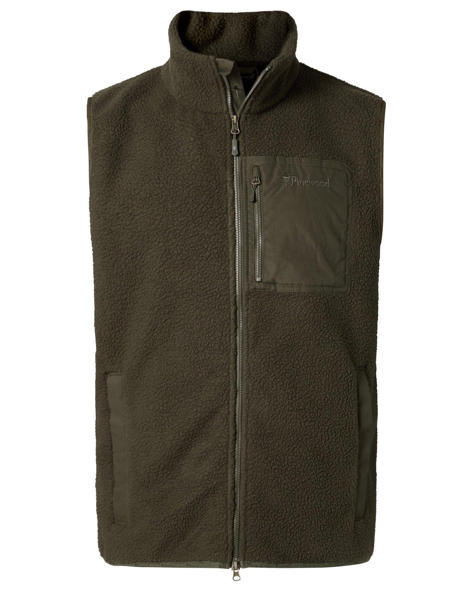 Pinewood Pilefleece Väst Herr Moss Green