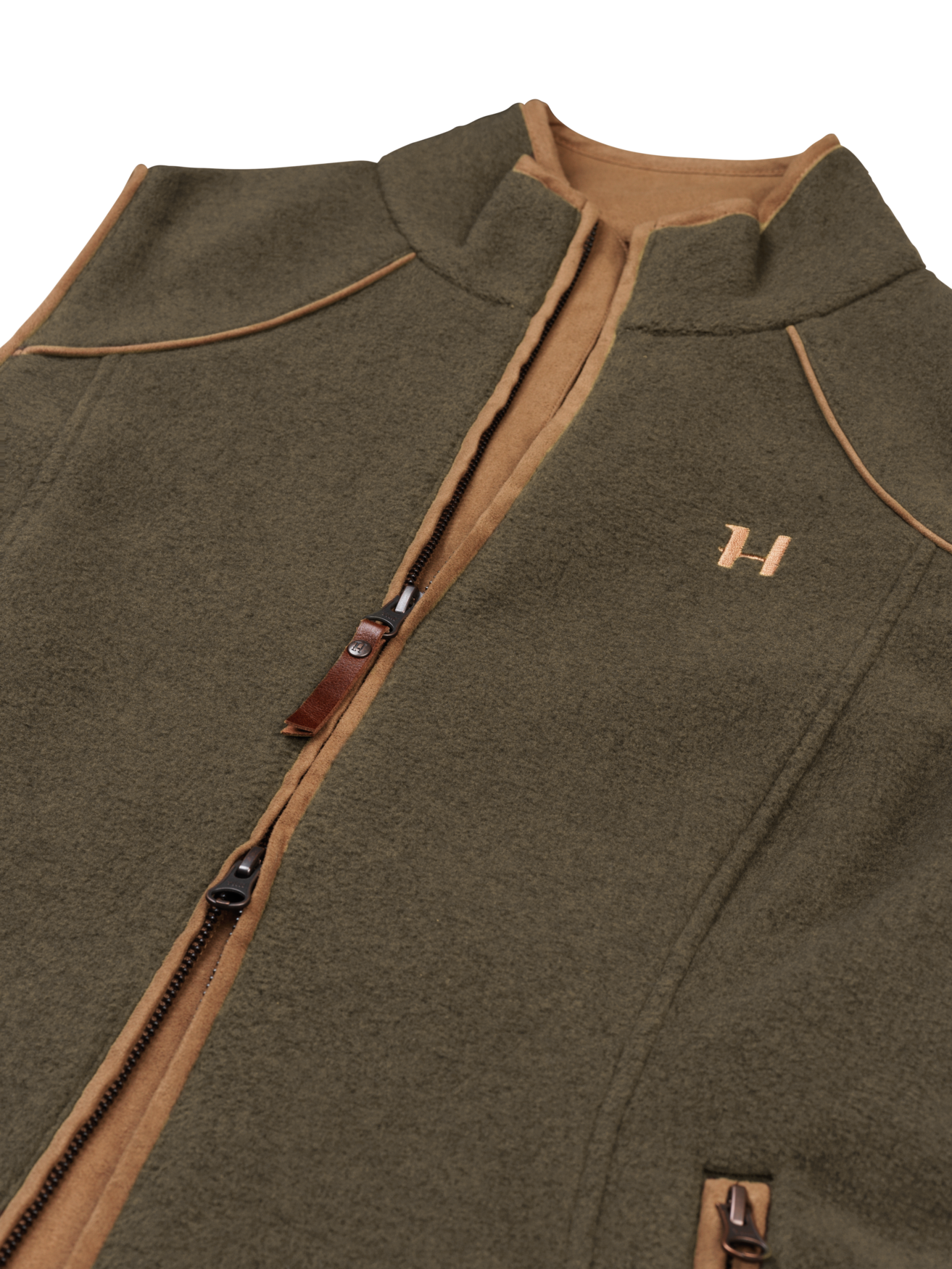 Härkila Sandhem Lady Fleece Väst Willow green mela