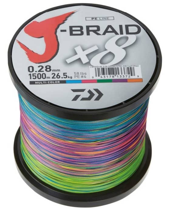 Daiwa J-Braid X8 79Lb 0.35mm 1500m Mc