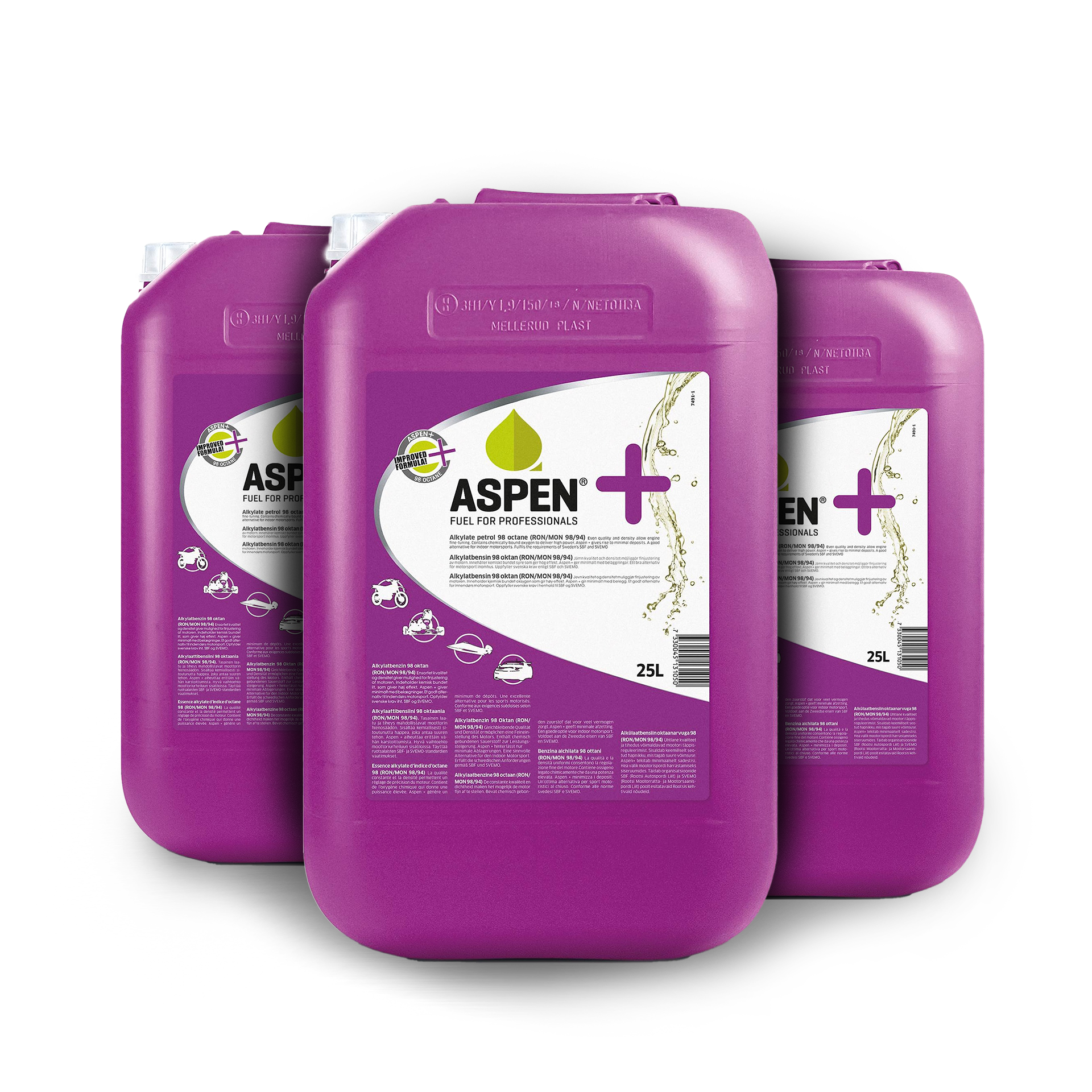 Aspen+ Halvpall 12st 25L Alkylatbensin