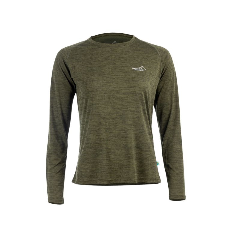 Arrak Outdoor Action Func tee Long sleeve W Olive S -