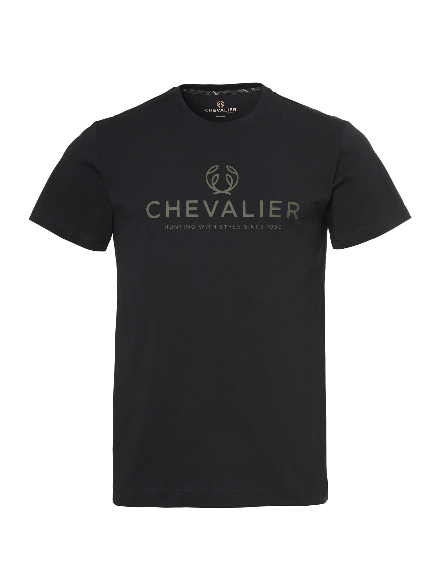 Chevalier Logo T-shirt Black Night Herre