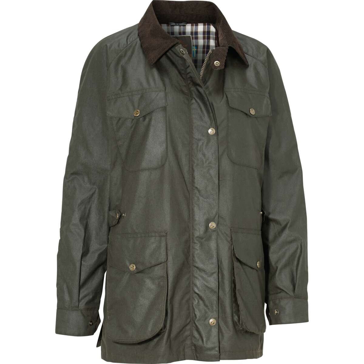 Swedteam 1919 Gewachste Damen Jagdjacke Jagdgrün
