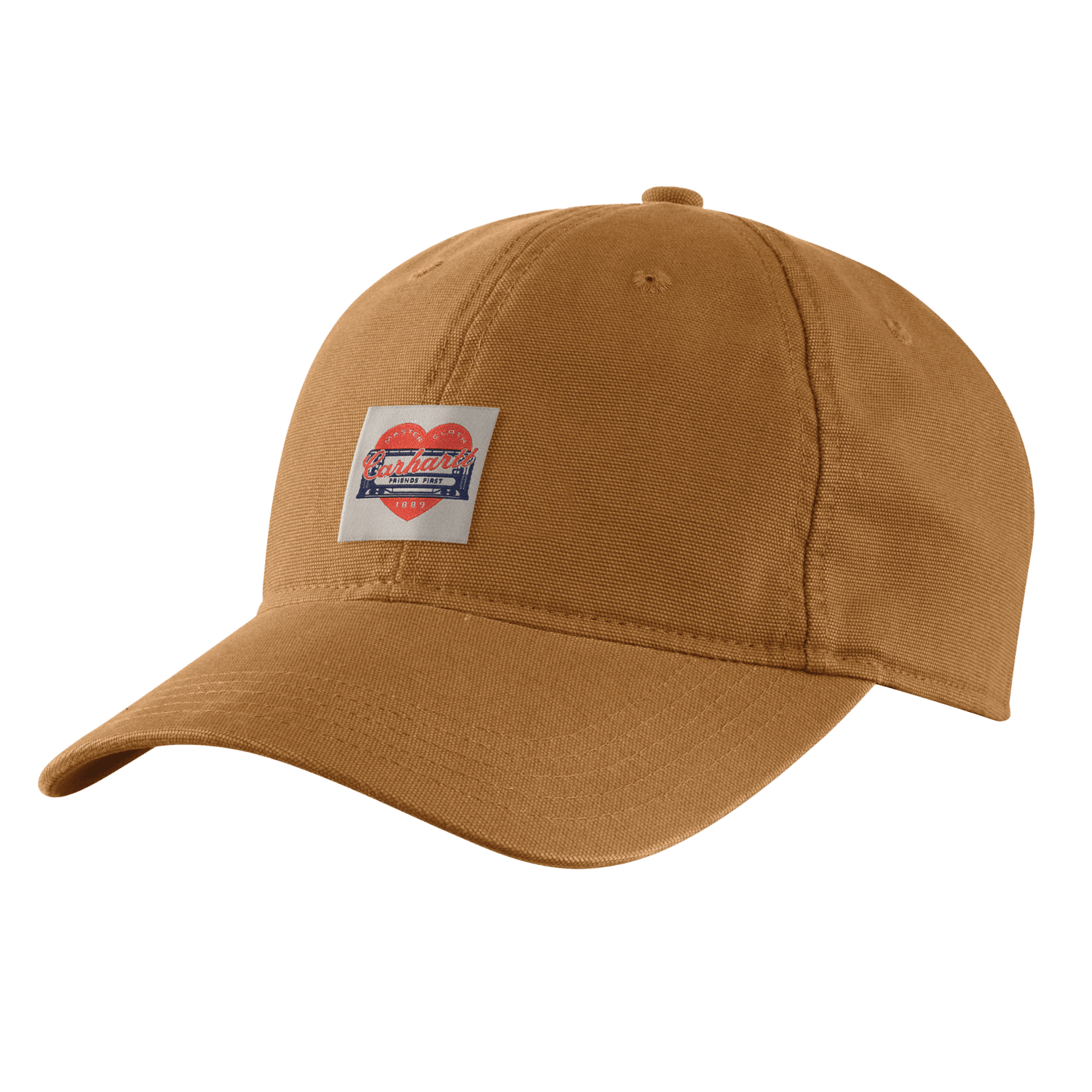 Carhartt Heart Patch Canvas Cap Women Carhartt Brown