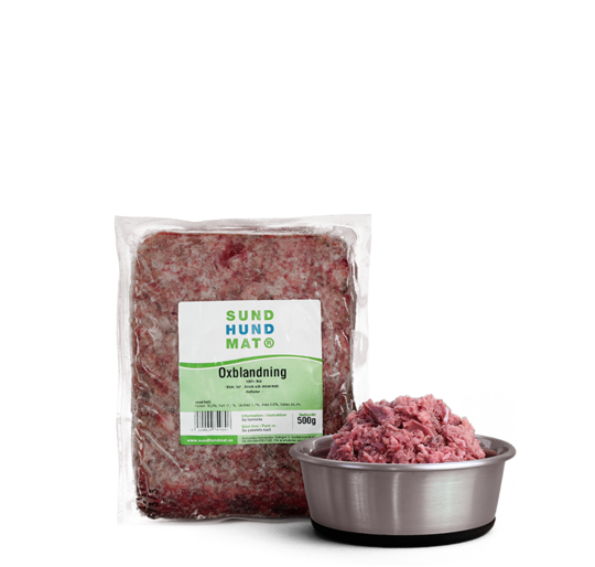 Sund Hundmat Oxblandning 500g