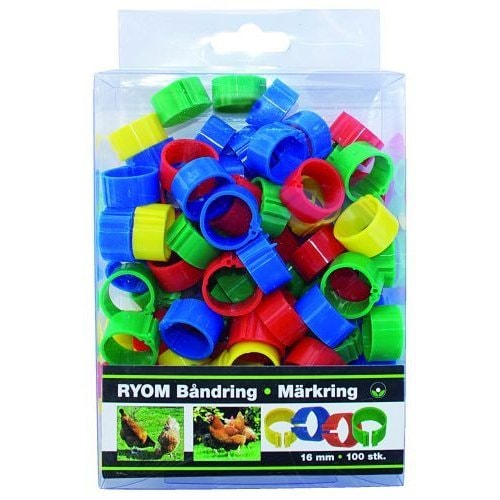 Ryom Hönsring Band 16mm 100-pack -
