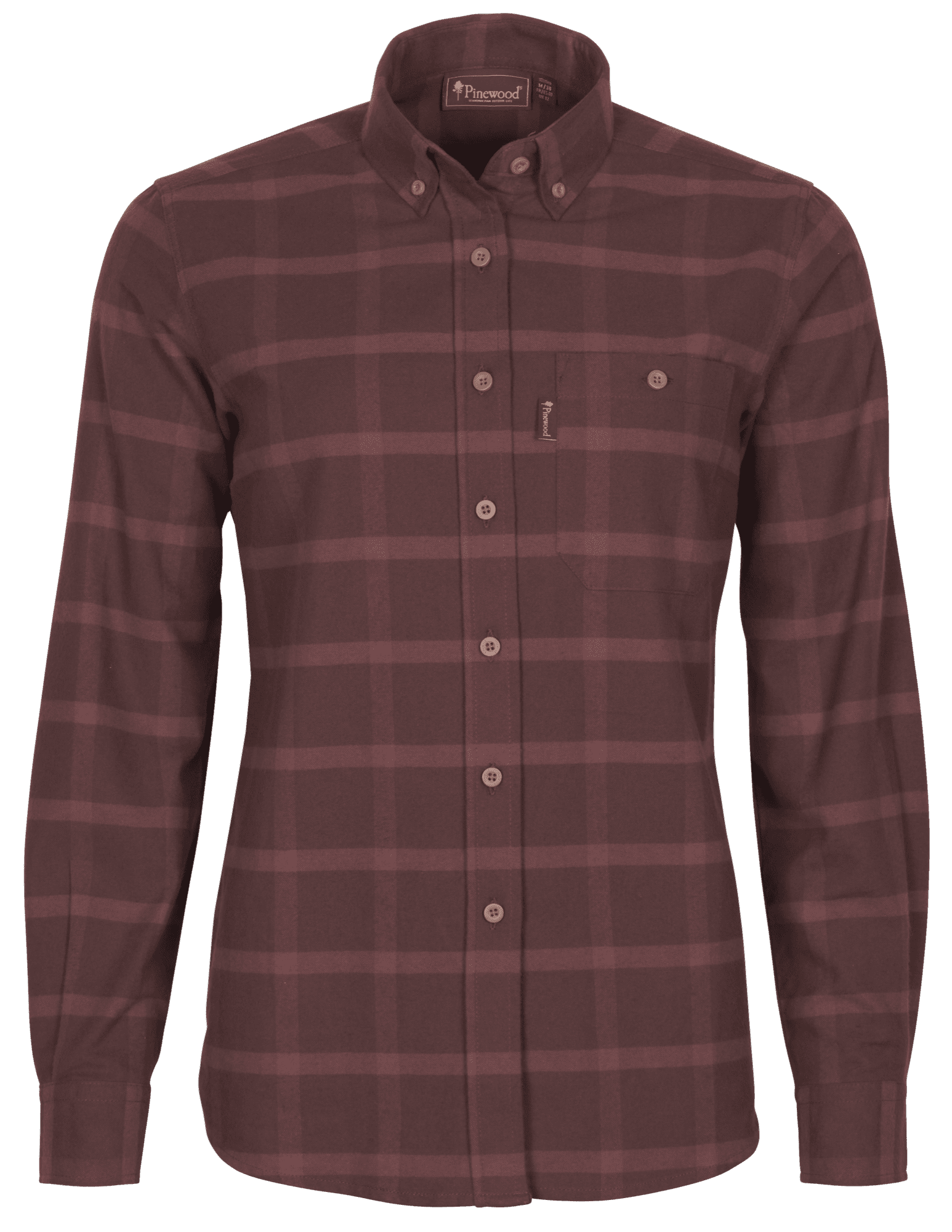 Pinewood Värnamo Flannelskjorta Dam Earth Plum