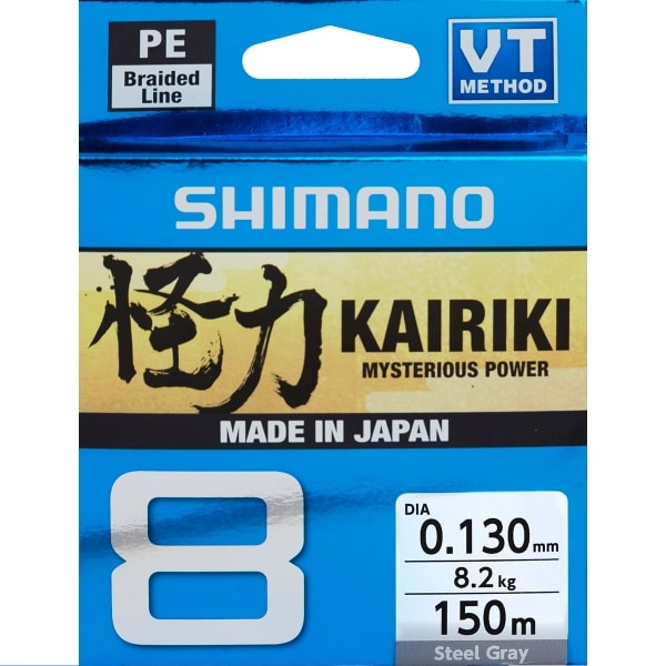 Shimano Line Kairiki 8 0,10mm 6,5kg 150m Steel Gray -