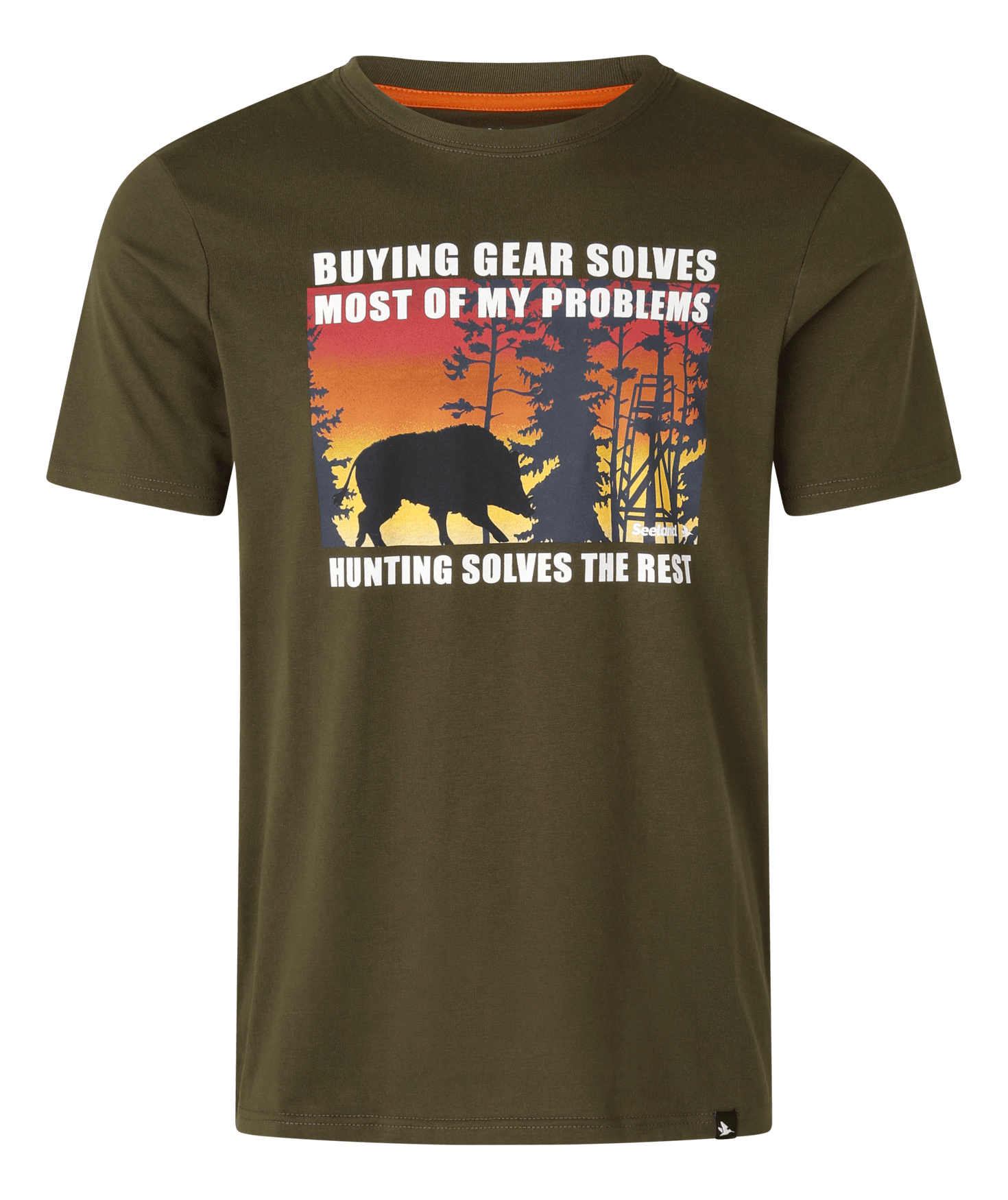 Seeland Highseat Sunset T-shirt Men Light Pine