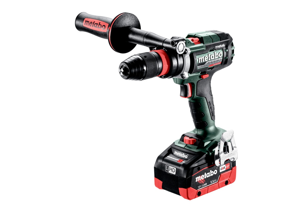 Metabo Borrskruvdragare BS 18 LTX-3 BL Q I Metal inklusive 2x5,5Ah batterier & laddare