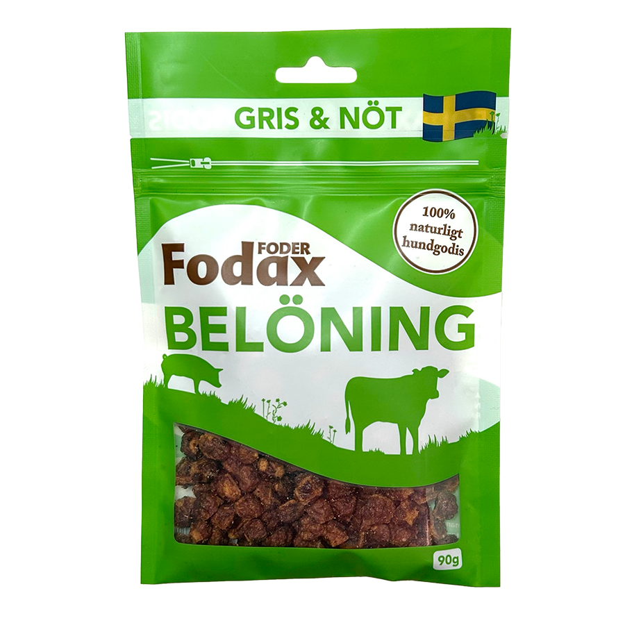 Fodax belöningsgodis Gris-Nöt