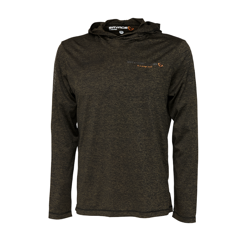 REA/Black Friday Fighter Stretch Hoodie S Burnt Olive Melange