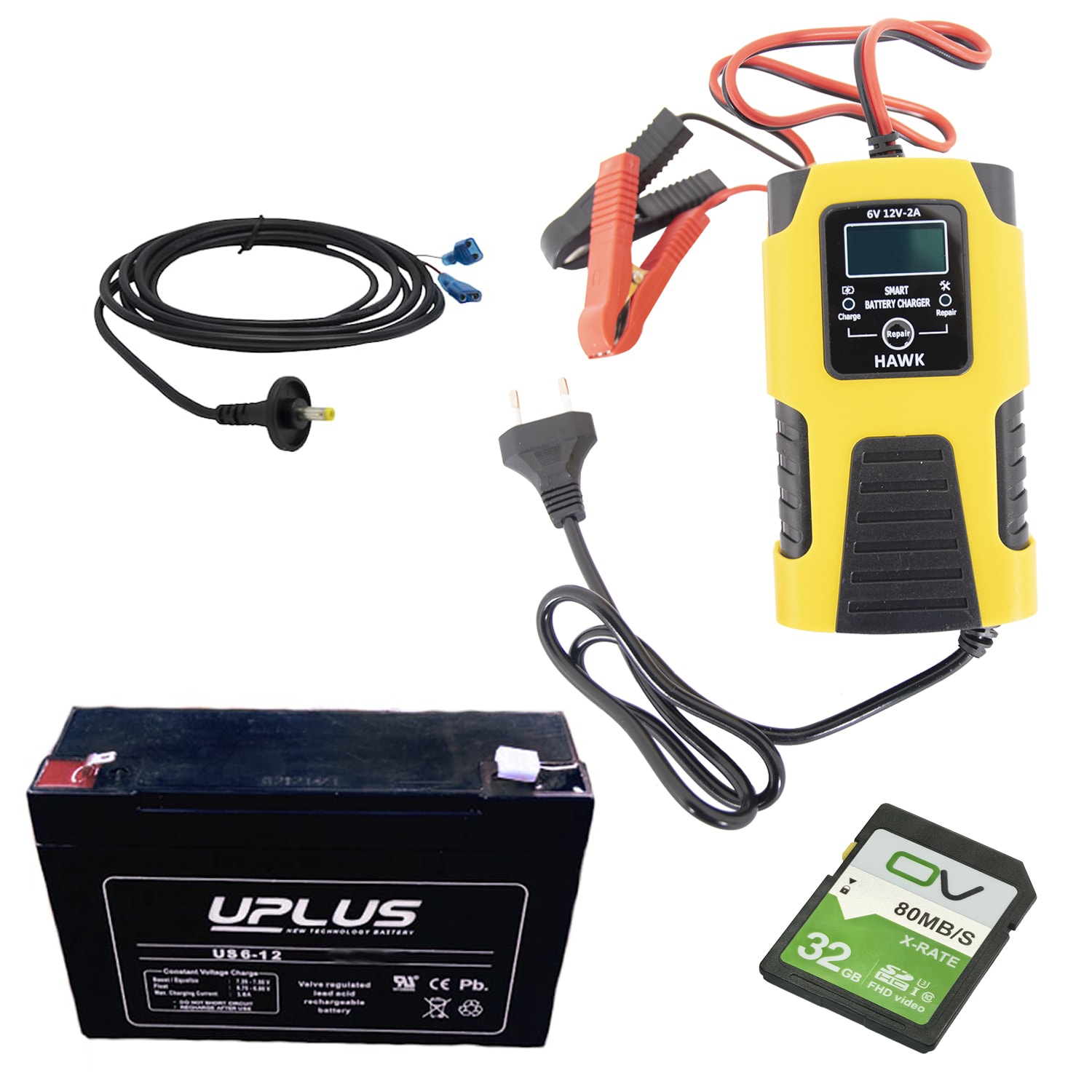 Zubehörpaket für 6-Volt-ScoutGuard/BolyGuard-Kameras