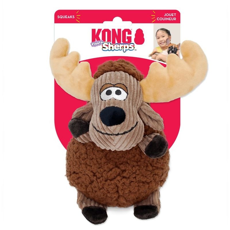 KONG Leksak Sherps Floofs Moose Flerfärgad M 27cm