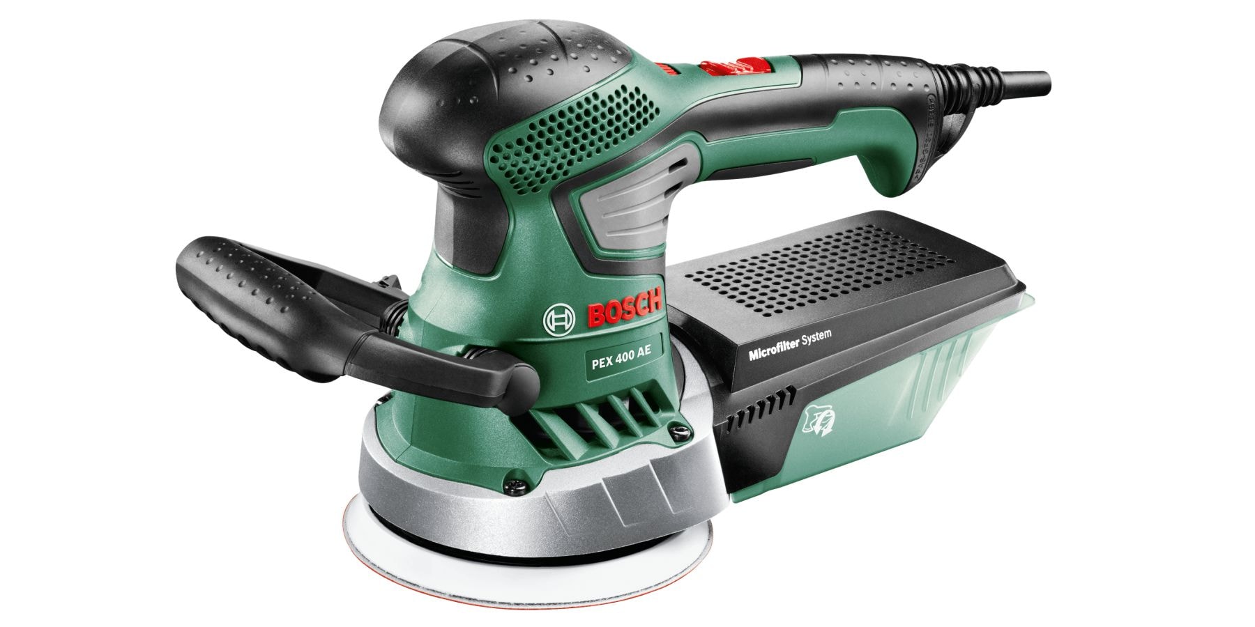 Bosch Excenterslip PEX 400 AE med tillbehör