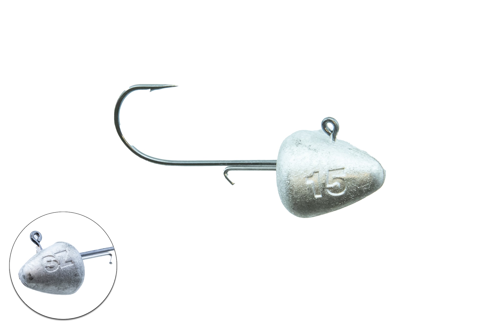 Svartzonker Jig heads 15g 3/0 - 2-pack Bismuth Alloy