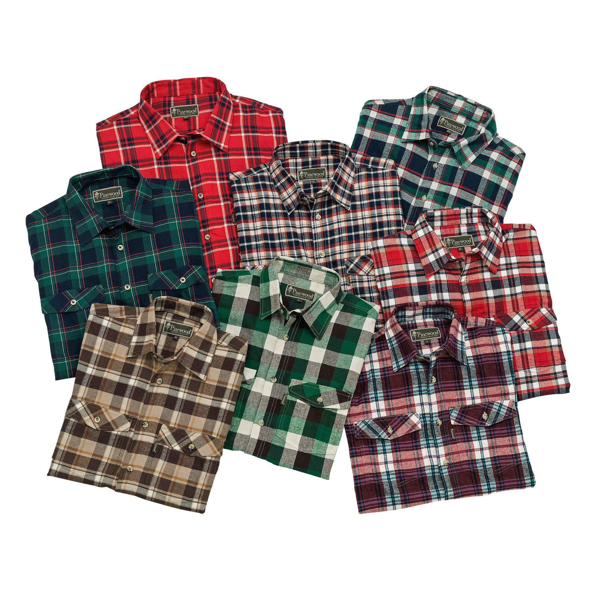 Pinewood Flanellskjorta Herr Mixed