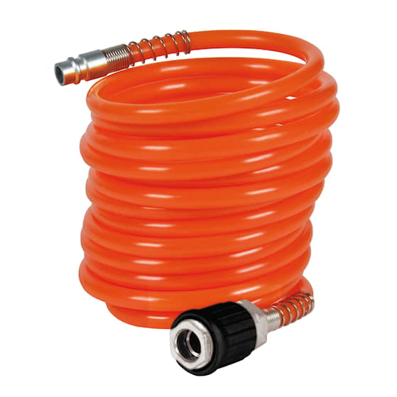 Einhell Spiral air hose 4m, 6mm dia, Air Compressor Accessory
