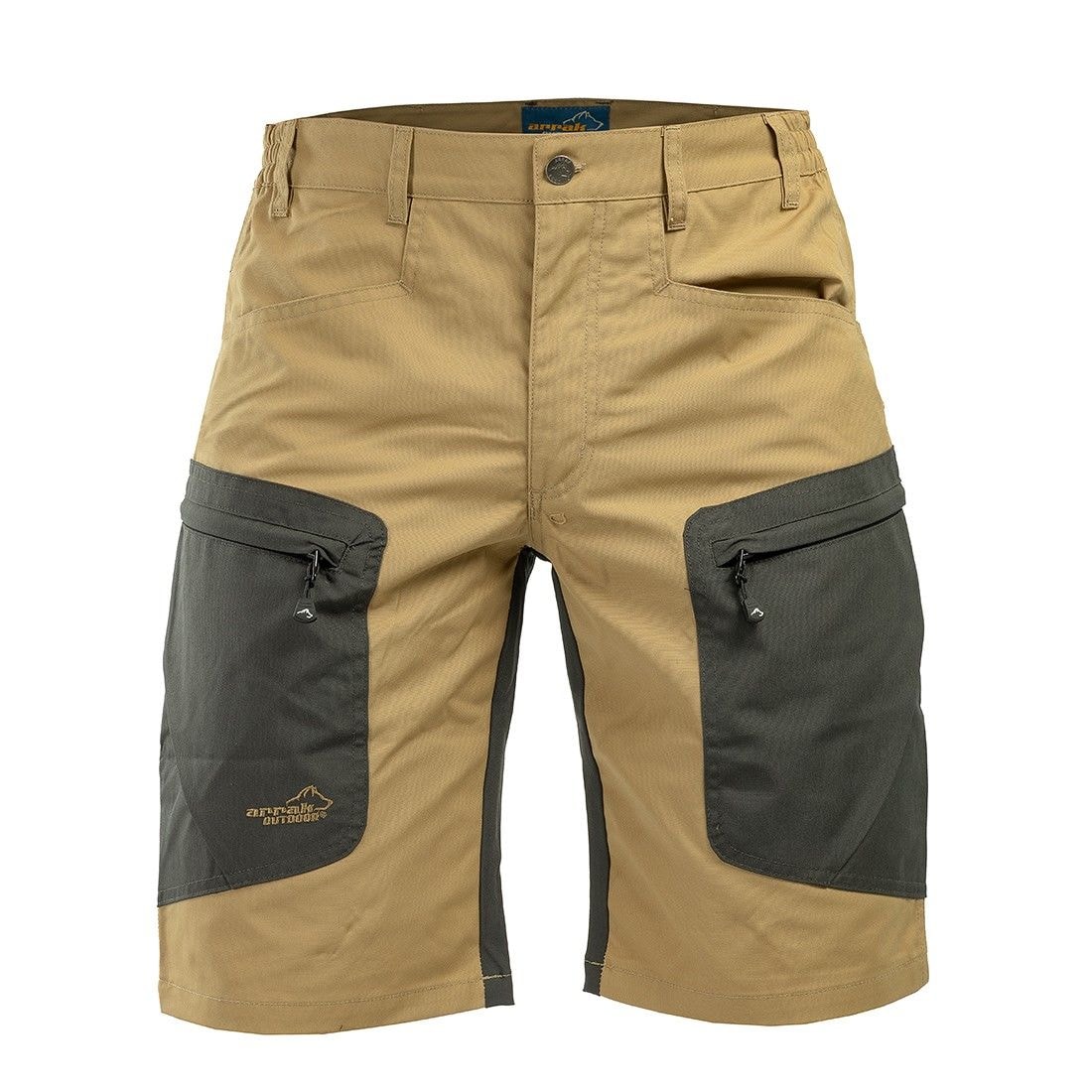 Arrak Outdoor Active Stretch Shorts Herr Khaki